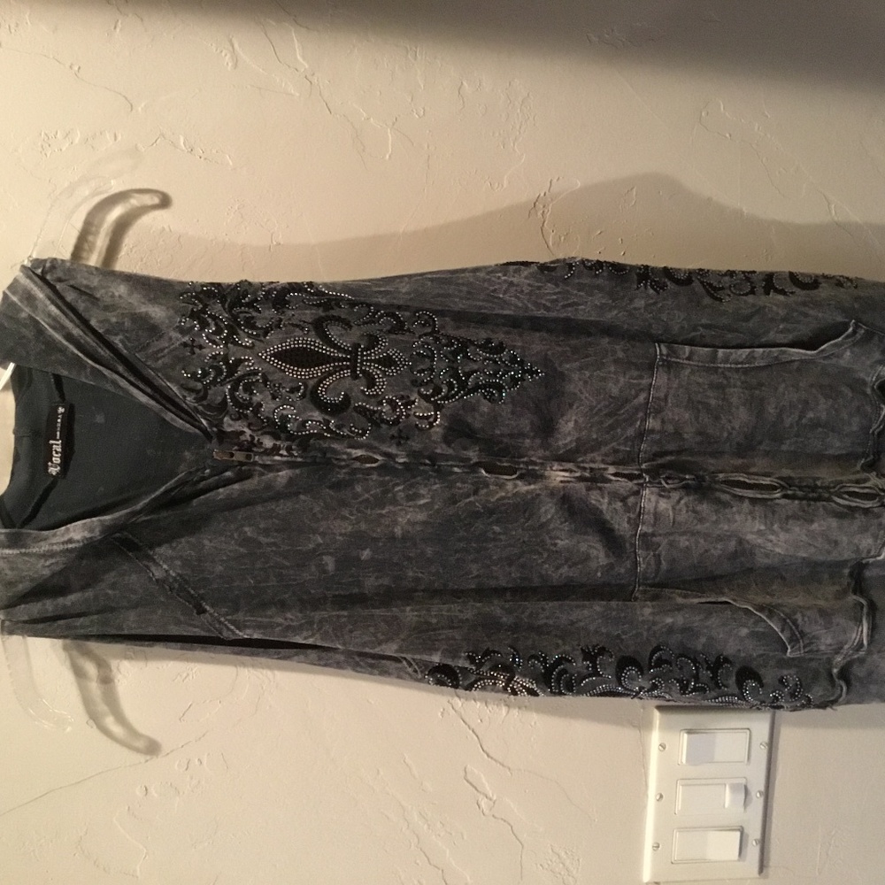 Decked out sweater shawl